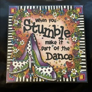 Inspirational quote canvas